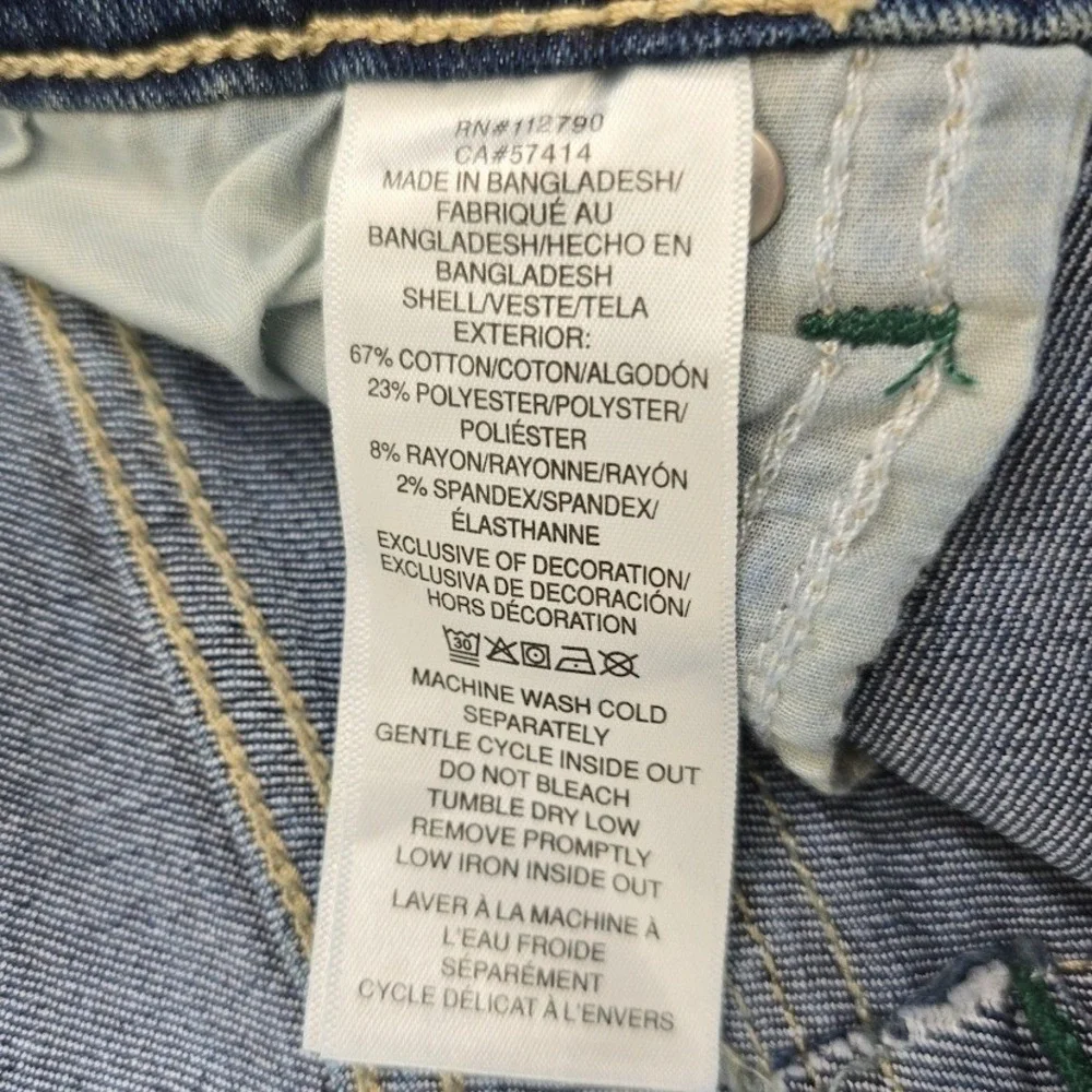 True Religion Rocco Jeans Men 36 Blue Cotton Relaxed Skinny Flap Pocket Designer